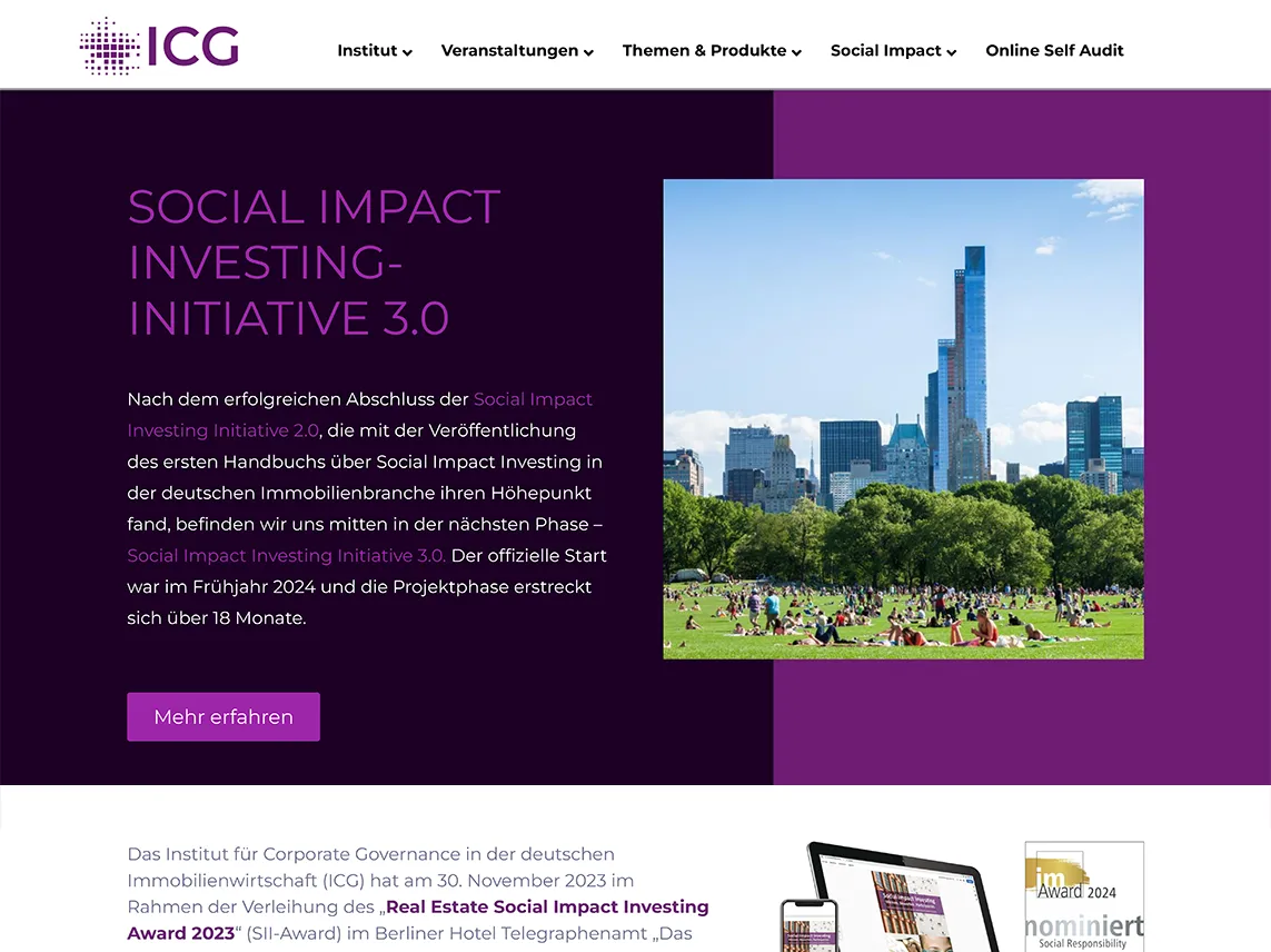 Webseite - SOCIAL IMPACT INVESTING-INITIATIVE 3.0